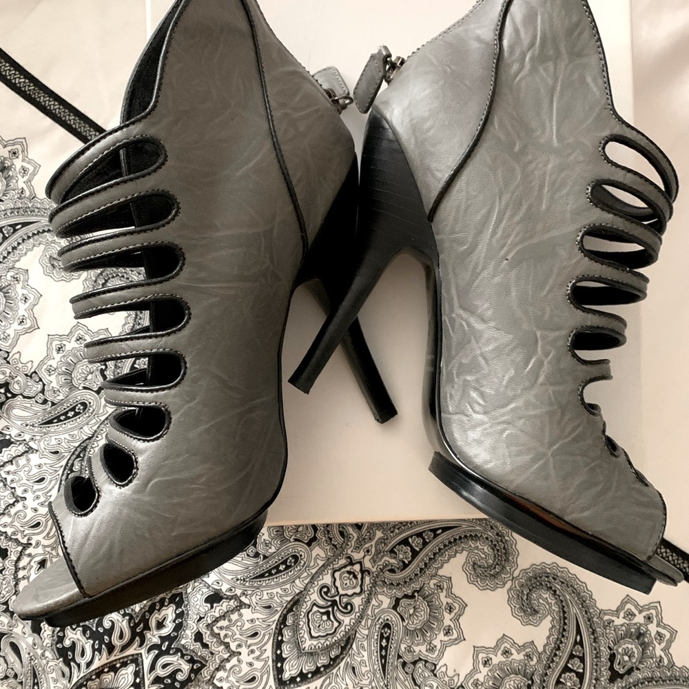 This is a beautiful grey bootie.